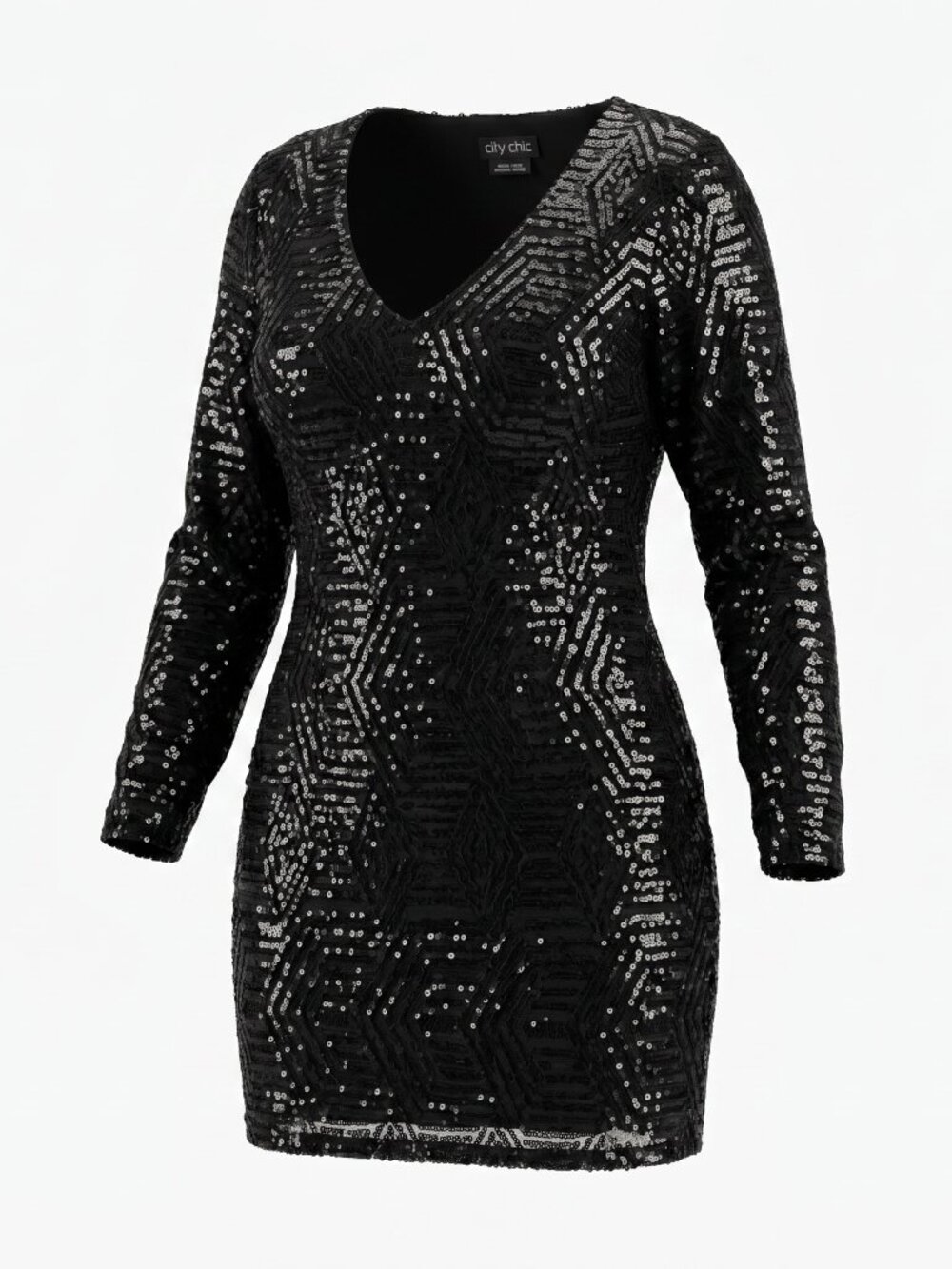 City Chic "Bright Lights" Little Black Dress
